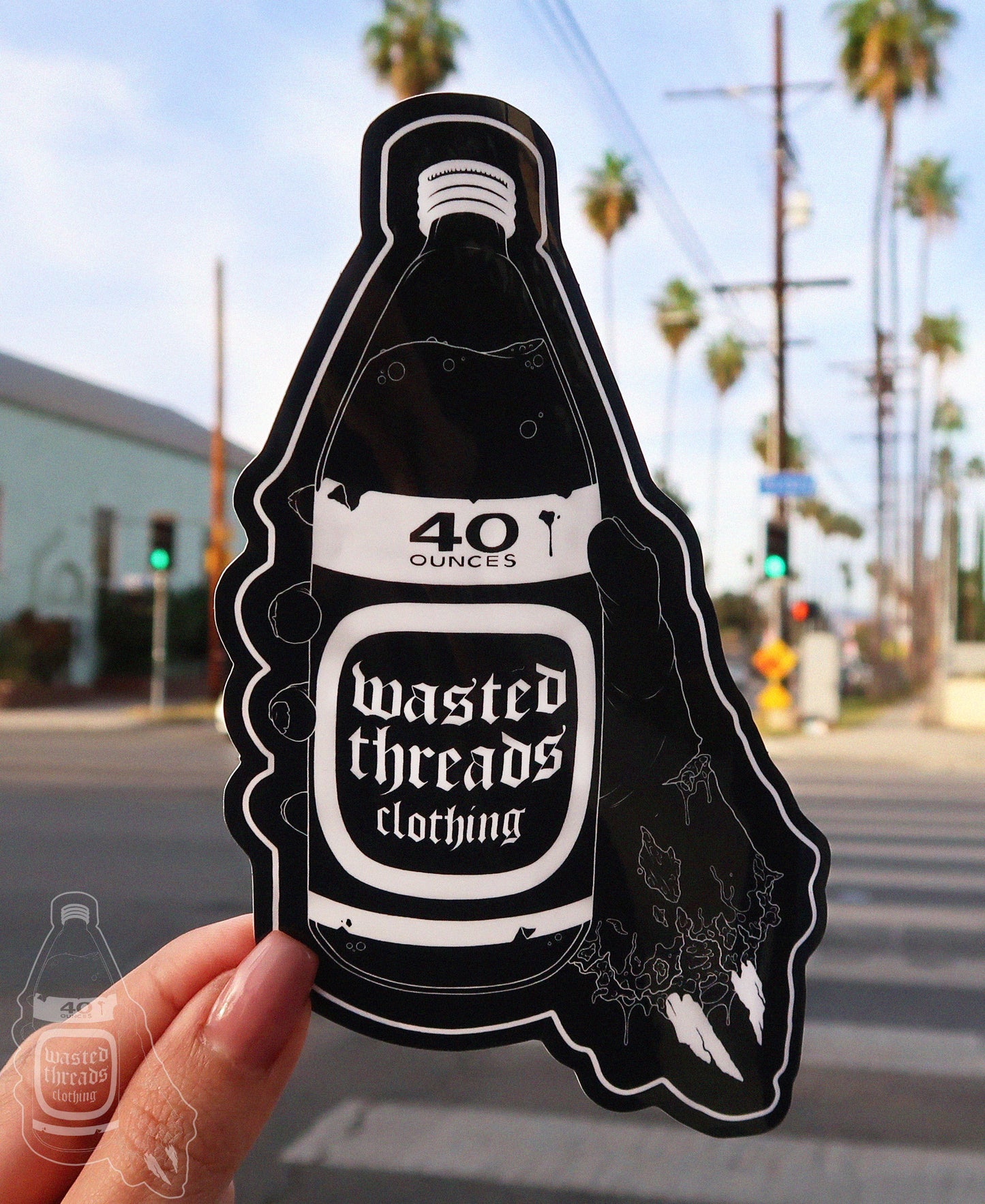 Wasted Logo Sticker