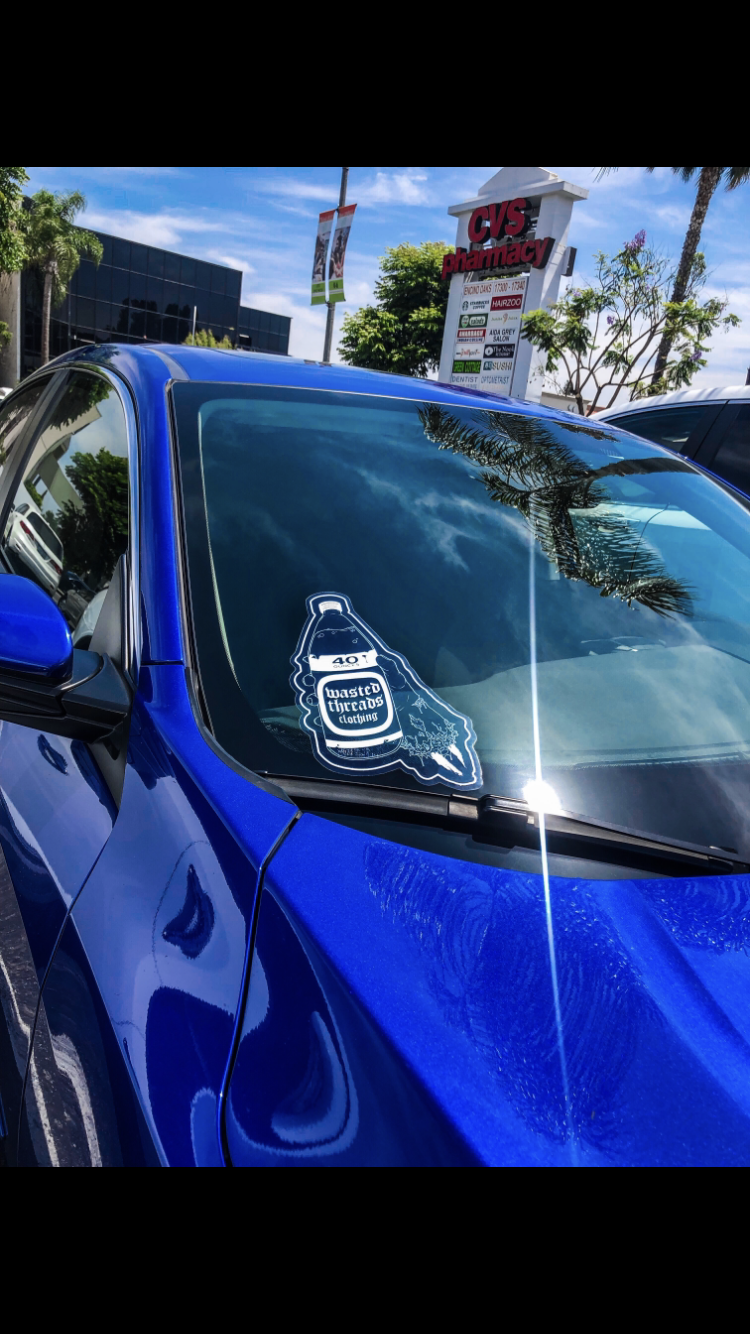 The Big Clear Wasted Logo Sticker