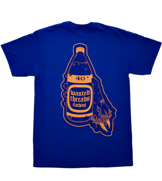 The Compa Wasted Logo - Limited Edition Royal Blue Tee