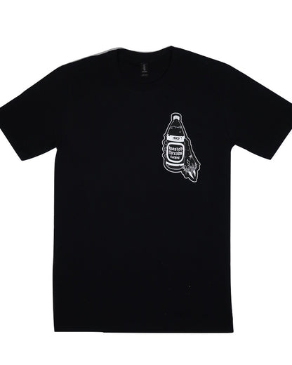 ringspun horror shirt tee zombie shirt graphic street style tshirt flannel hot topic supreme dirty ghetto kids 40s & shorties dope cool trendy white black thick good quality best cotton tee shirt that doesn't shrink 40ounce billie eilish clothes wasted threads clothing by alecs funky fresh