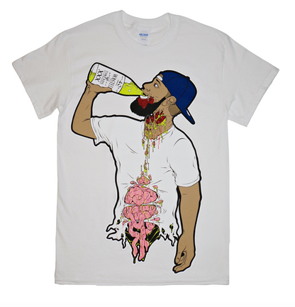 ringspun horror shirt tee zombie shirt graphic street style tshirt flannel hot topic supreme dirty ghetto kids 40s & shorties dope cool trendy white black thick good quality best cotton tee shirt that doesn't shrink 40ounce billie eilish clothes wasted threads clothing by alecs funky fresh