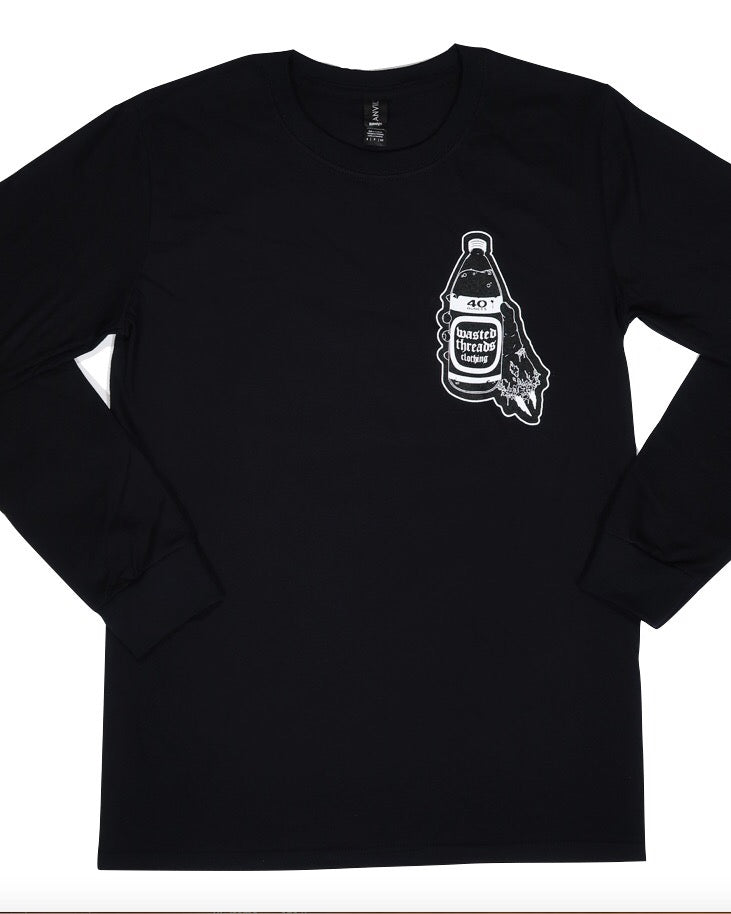 ringspun horror shirt tee zombie shirt graphic street style tshirt flannel hot topic supreme dirty ghetto kids 40s & shorties dope cool trendy white black thick good quality best cotton tee shirt that doesn't shrink 40ounce billie eilish clothes wasted threads clothing by alecs funky fresh